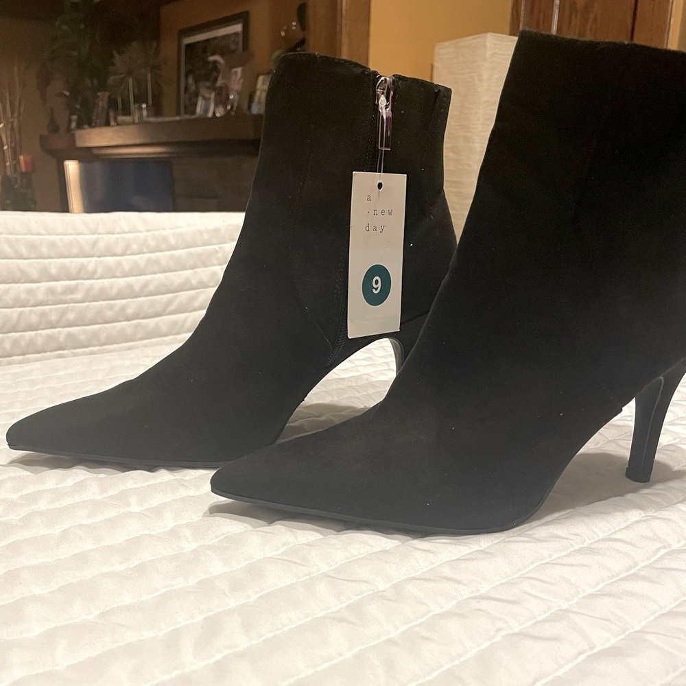 Black Suede booties
